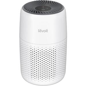 LEVOIT Air Purifiers for Bedroom Home Dorm, AHAM VERIFIDE, 3-in-1 Filter Cleaner With Aroma Pad, Filters Smoke, Allergens, Pet Dander, Odor, Dust, Office, Desktop, Core Mini-P, White
