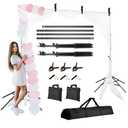 Four-Legged Backdrop Stand 6.5x10ft, Adjustable Video Studios Photo Backdrop, High Stable Backdrop Stand for Parties, Weddings, Photography, Advertising Display