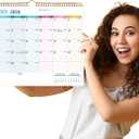 5 x 2026-2027 Wall Calendar - Run Now to Jun 2027, 14.57 x 11.42 In, 2026 Calendar, 18 Months Calendar 2026-2027, Monthly Calendar with Ruled Blocks, Thick Paper, Holidays, To-do Notes