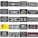 U-Sky Sew or Iron on Embroidered Patches | 20 Attitude Slogans Designs | Edgy Sarcastic Humorous Motto | Alternative Fashion Quotes | Jackets Caps Hats Bags Denim Jeans | Multiple Sizes 20PCs Pack
