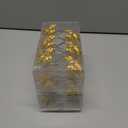 2 x Gold Bow Shower Curtain Hooks Rings Bow Knot Decorative Shower Curtain Hooks Cute Resin Hanger for Bathroom Metal Sparkle Art Decor 12 PCS