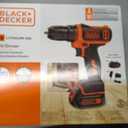 BLACK+DECKER 12V MAX Cordless Drill/Driver, Battery and Charger Included (BDCDD12C)
