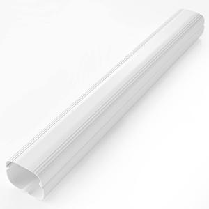 3'' Straight Duct Line Set Cover Kit Parts for Mini Split Air Conditioners and Heat Pumps, Central AC Decorative Upgraded UV-proof Strong& durability ABS (3"W-Straight Duct)