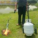 GasBRUH Portable Propane Tank Dolly with Wheels, Gas Trolley for Weed Burner,Propane Tank Cart for Weed Torch, Fire Pit, Heater,BBQ, Cart for 20lb(Torch and Cylinder Not Included)
