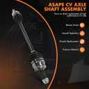 Front CV Axle Drive Shaft Assembly 2018-2023 for Subaru Crosstrek 2.0L
