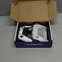 2.4G Wireless Game Controller Set, Dual Gamepad with USB Receiver, White and Black, Classic Game Console Support, 10 Simulator Compatible