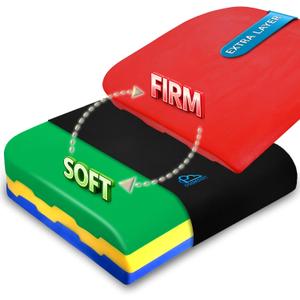 Adjustable Memory Foam Seat Cushion, Custom Height & Firmness, Ergonomic Office Chair Cushion for Back, Coccyx, Sciatica & Tailbone Pain Relief Ideal for Office Chair, Car Seat, Wheelchair, Recliner