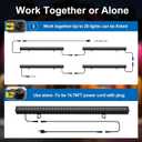 LED Wall Washer Light 40in RGBCW 180W IP66 Waterproof Outdoor Linkable