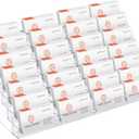 28 Slots Acrylic Business Card Holder for Desk Multi Business Card Stand Vertical Clear Plastic Multiple Cards Display Stand Rack for Office Supplies Home School Brochure File Table Recipe, Size 15.5"x5.7