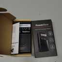 PowerBear Portable Radio | AM/FM, 2AA Battery Operated with Long Range Reception for Indoor, Outdoor & Emergency Use | Radio with Speaker & Headphone Jack (Black)