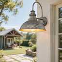 Outdoor Barn Light, 11.5 Inch Farmhouse Wall Mount Lighting, Anti-Rust Waterproof Industrial Black Outside Wall Sconces, Vintage Outdoor Wall Light for House Porch Patio Garage(Vintage Bronze, 1 Pack)