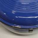 Lodge Essential Enamel Cast Iron Dutch Oven - Perfect for Bread Baking, Braising, Marinating & Slow Cooking - Features Moisture-Sealing Lid & Dual Handles - Kitchen Essentials - 6 Quarts - Indigo