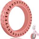 Pink 8.5x2.0 inch Solid Rubber Tire, 50/75-6.1 Scooter Tire Fit for Gotrax GXL V2/XR/APEX XL Hiboy S2/S2R Xiaomi M365/Pro Electric Scooter, Explosion-Proof Front Rear Replacement Tire