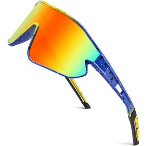 Kids Sports Sunglasses Lightweight Frame UV400 Youth Baseball Sun Glasses Sports Cycling Shades for Boys Girls