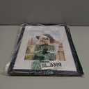 Amanti Art Picture Frame 13x17.5 Matted to 8x8 Photo Frame, Svelte Noir Black Wood Framing for your Wedding Photos, Family Pictures, Diploma, Certificate, Kids Art Gift for Mom or Poster Wall Decor