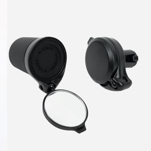 THE BEAM  CORKY Urban Bike Mirror  Folding Rear-view Handlebar Mirror  Convex Lens with 360-degree Rotation (Black)