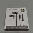 Mormoque USB C Headphones for iPhone 15 16 Pro, for Samsung S20-S23 A53 A54 Type C Wired Earbuds, Built-in Microphone Hi-Fi Bass Earphones, 4.9ft Long Cord Magnetic in-Ear Ear buds with 6 Ear Tips(Black)