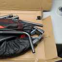 40/48" Foldable Rebounder Trampoline for Adults with Bungee, 450/550 LBS Quiet Indoor Mini Trampoline for Adults Fitness, Gym Workout, Home Exercise (Red)