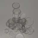 36 Pieces (2",1-3/8",1") Clear Discbound Discs Plastic Binder Rings Expansion Discs Notebooks Planner Discs Binder Accessories Disc Binder System Book Binding Discs for Planner Scrapbooking Supplies