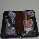 Furry Professional Pet Grooming Scissors with Safety Round Heads - 6 in 1 Curved Scissors for Dogs and Cats (Pink)