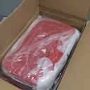 KOMUEE 8 Pieces Glass Baking Dish with Lids Rectangular Glass Baking Pan Bakeware Set with BPA Free Lids, Baking Pans for Lasagna, Leftovers, Cooking, Kitchen, Fridge-to-Oven, Red