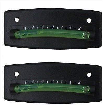 RV Levels, 4 Adhesive Bubble Level for RV, Trailer, or Camper (2-Pack, Black)