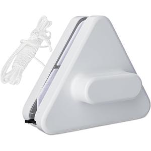 Magnetic Windshield Cleaner Tool,Outside Glass Wiper,Double-Sided Window Brush Glass Wiper Cleaning Tools,Magnetic Windshield Cleaner for High Rise Car Glazed with Anti Falling Rope (A, Triangle)