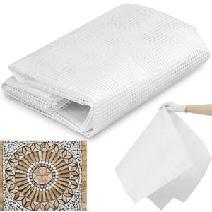 36" X 76" Mosaic Mesh for Back Mounted Tile Fiberglass Mosaic Mesh Backing Boast for Tile Installation Supplies Tools (Non Sticky)