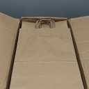 QUTUUS Kraft Shopping Bags 100 Pcs 10x5x13 Brown Paper Bags with Handles Bulk, Brown Gift Bags, Recycled Paper Bags, Paper Retail Bags, Paper Gift Bags