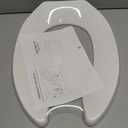 Commercial Toilet Seat Front Open, Toilet Seat Public 18.5 Inch Elongated Toilet Seat for Church, School, Hospital, Office,Heavy Duty Toilet Lid Common(White)