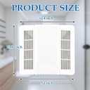 85315000 Bathroom Vent Fan Cover with Lens | Compatible with Broan-Nutone 663 663N 770F 763RLN 769RLN Series | Exhaust Fan Grille