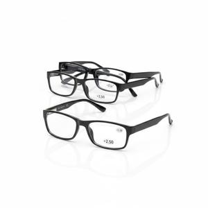 Reading glasses+2.50 Black, Pack of 3 
