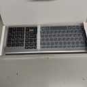 Wireless Keyboard and Mouse Ultra Slim Combo, TopMate 2.4G Silent Compact USB 2400DPI Mouse and Scissor Switch Keyboard Set with Cover, Batteries Included, for PC/Laptop/Windows/Mac - Gray Black