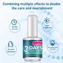 3 Days Nail Care, Keratin & Amino Acid Clear Nail Treatment Oil, Moisturizing and Conditioning, for Dry, Weak & Fragile Nails, 16ml/0.56oz (2PCS)