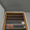 7 Rows Challenge Coin Display Case - Holds 100 Coins, Solid Wood Military Coin Holder Cabinet with HD Tempered Glass, Wall-Mountable Shadow Box for Collectibles, Medals, Casino Chips, Walnut