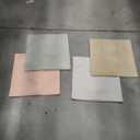 Farmhouse Decor Throw Pillow Covers 18x18 Inch Set of 4, Solid Textured Cushion Covers for Couch, Sofa, Bed – Beige, Light Grey, Pink, Light Green