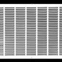 HVAC Premium 36'' x 32'' [Duct Opening] Flat Stamped Steel Return Air Grille - Sidewall and Ceiling - HVAC Vent Duct Cover - White [Outer Dimensions: 37.75''w X 33.75''h]