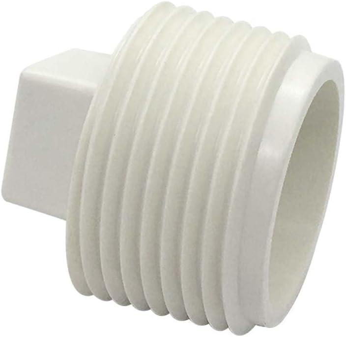 YSIL 1 Pack 2-1/2" Sewer Cleanout Cap NPT Cleanout Plug Male Adapter Male Threaded Pipe End Cap for Drain Pipe