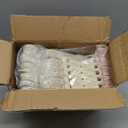 50-Pack 11 Inch Baby Closet Hangers with 10 Clips - Soft Velvet Non-Slip Hangers for Infant & Toddler Clothes (Beige)