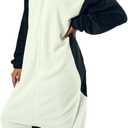 Bioworld Penguin Adult Hooded Kigurumi Onesie Costume Union Suit (White, XL)