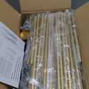 2pcs 9 Arm Candelabra,Floor Candle Holders Tall Set for Wedding Aisle Decoration,Gold Candelabras for Fireplace,Candle Stand Fit for Flameless or Wax (46.3inch 2pcs)