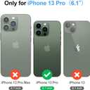 Compatible with Magsafe Magnetic 2 in 1 Detachable iPhone 13 Pro Wallet Case with Card Holder Credit Slots Men Women,PU Leather RFID Blocking Flip Kickstand for Apple 13 Pro 6.1",Black