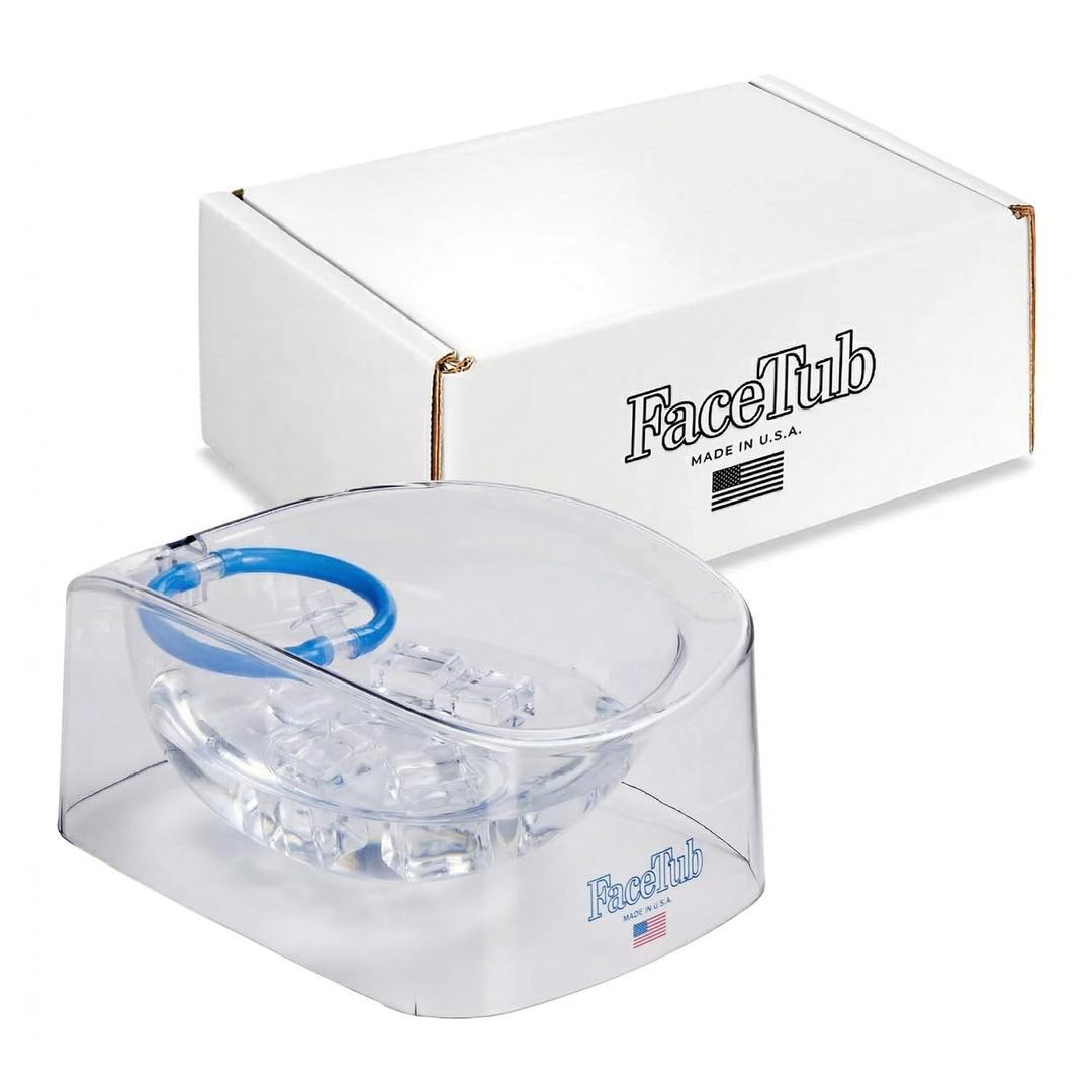 Cold Ice Bath, Premium Face Bowl For Ice, Vagus Nerve Stimulator Face Tub, Facial Cold Plunge to Support Skin Health & Relaxation, Facial Cold Plunge with Breathing Tubes