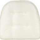 Non-Slip Chair Cushions, Assembled in USA, U-Shaped Skid-Proof Seat Pads for Dining Room, Kitchen, Office, 15"x16"