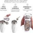 Best Shaker Bottle for Protein Mixes Double Wall Stainless Steel, For Shakes, Water, Smoothies, Cocktails Leak-Proof, 26oz, Copper-Insulated Blender Cup, BPA-Free No Mixing Tools (Snow Goose
