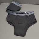 Wearever Incontinence Underwear for Men - Reusable & Washable Men's Bladder Control Briefs with Regular Absorbency - Leak Proof Underwear 150 ml (Pack of 3) (Gray) (L)