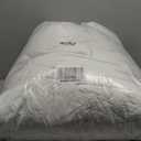 JOLLYVOGUE King Size Comforter Set, White Seersucker 3 Pieces Comforters King Size, Lightweight & Fluffy Bedding Sets King for All Season with 1 Ruffle Comforter and 2 Ruffle Pillowshams