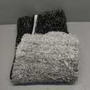 Arotive Microfiber Bathroom Rugs, Shaggy Soft and Absorbent Bath Rug, Non-Slip, Thick Plush Machine Washable Dry Bath Mats for Bathroom, Tub and Shower, 59x24, Black, Rectangular