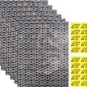 HRX Package 20pcs Large Premium Anti Static Bags with Antistatic Sticker, 12 X 16 inches Open Top ESD Shielding Anti-static Bag for Motherboard SSD HDD Hard Drive (black grid)