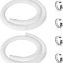 2 Pcs 1.25" Pool Hose, 59" Long Accessory Pool Pump Replacement Hoses, Compatible with All Above Ground Pool Filter Pumps that Use 1 1/4 Diameter Hoses